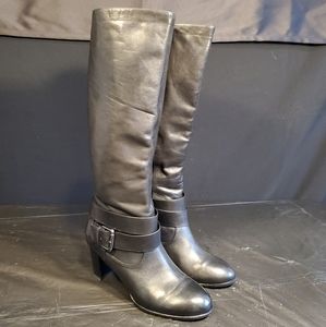 Staccato Beautiful BLK Leather Boots-Size7-LikeNew